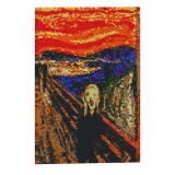 Jekca - The Scream Brick Painting 01S - Lego - Sculpture - Construction - 4D - Brick Animals - Toys