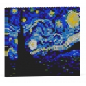 Jekca - The Starry Night Brick Painting 01S - Lego - Sculpture - Construction - 4D - Brick Animals - Toys