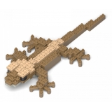 Jekca - Crested Gecko 01S - Lego - Sculpture - Construction - 4D - Brick Animals - Toys