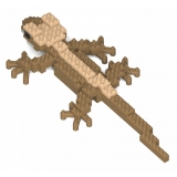 Jekca - Crested Gecko 01S - Lego - Sculpture - Construction - 4D - Brick Animals - Toys