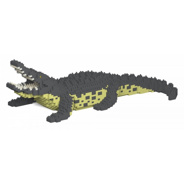 Jekca - Crocodile 01S - Lego - Sculpture - Construction - 4D - Brick Animals - Toys