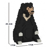 Jekca - Sun Bear 01S - Lego - Scultura - Costruzione - 4D - Animali di Mattoncini - Toys