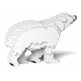 Jekca - Polar Bear 01S - Lego - Scultura - Costruzione - 4D - Animali di Mattoncini - Toys