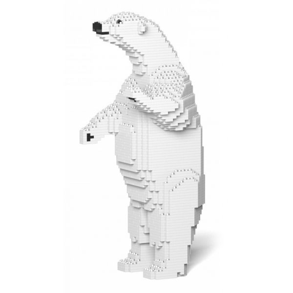 Jekca - Polar Bear 02S - Lego - Scultura - Costruzione - 4D - Animali di Mattoncini - Toys