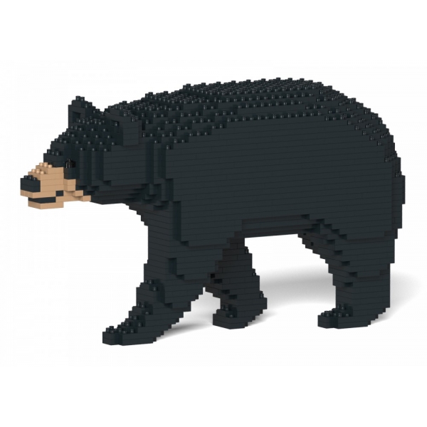 Jekca - Black Bear 01S - Lego - Sculpture - Construction - 4D - Brick Animals - Toys