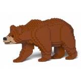 Jekca - Brown Bear 01S - Lego - Scultura - Costruzione - 4D - Animali di Mattoncini - Toys