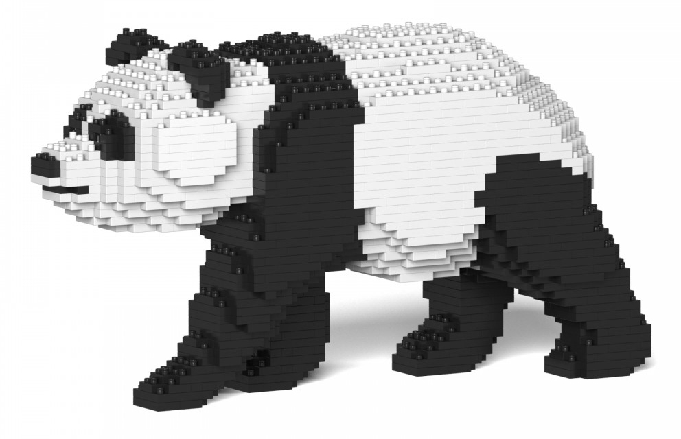 Jekca - Panda 03S - Lego - Sculpture - Construction - 4D - Brick Animals -  Toys - Avvenice