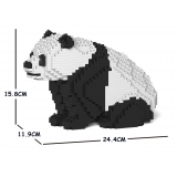 Jekca - Panda 04S - Lego - Sculpture - Construction - 4D - Brick Animals - Toys