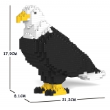 Jekca - Bald Eagle 01S - Lego - Scultura - Costruzione - 4D - Animali di Mattoncini - Toys