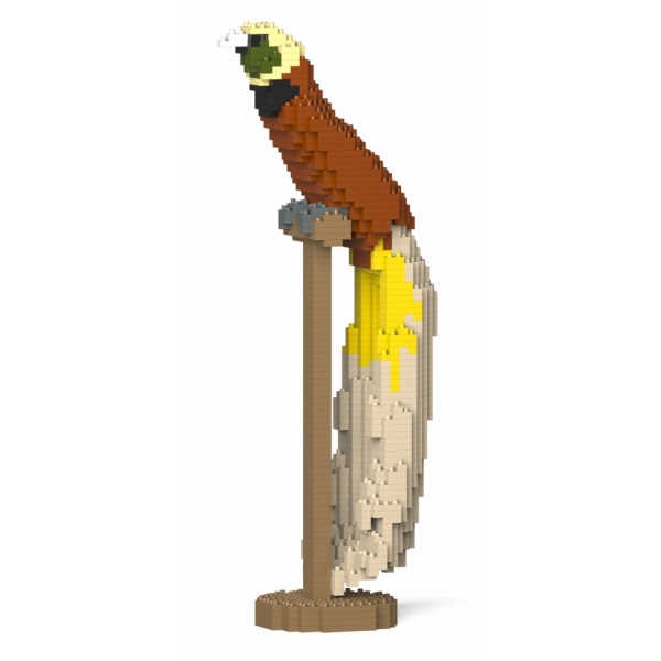 Jekca - Bird-of-Paradise 01S - Lego - Sculpture - Construction - 4D - Brick Animals - Toys