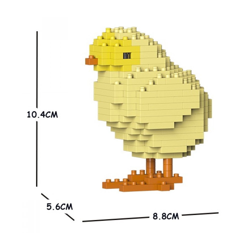 - Sculpture Avvenice - Construction - Chick - Toys Jekca 4D 01S - - - Lego Brick Animals -