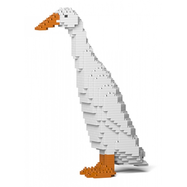Jekca - Duck 01S - Lego - Sculpture - Construction - 4D - Brick Animals - Toys