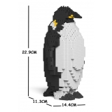 Jekca - Emperor Penguin 01S - Lego - Scultura - Costruzione - 4D - Animali di Mattoncini - Toys