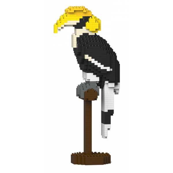 Jekca - Great Hornbill 01S - Lego - Scultura - Costruzione - 4D - Animali di Mattoncini - Toys