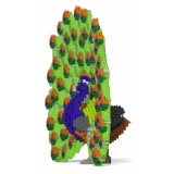 Jekca - Peacock 01S - Lego - Sculpture - Construction - 4D - Brick Animals - Toys