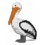 Jekca - Pelican 01S - Lego - Sculpture - Construction - 4D - Brick Animals - Toys