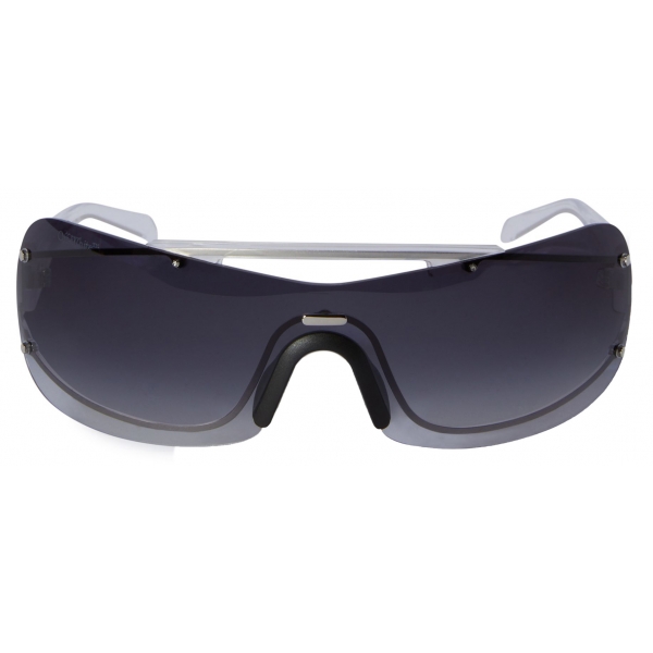 Off-White - Big Wharf Sunglasses - Silver Dark Gray - Luxury - Off-White Eyewear