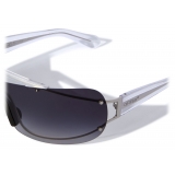 Off-White - Occhiali da Sole Big Wharf - Argento Grigio Scuro - Luxury - Off-White Eyewear