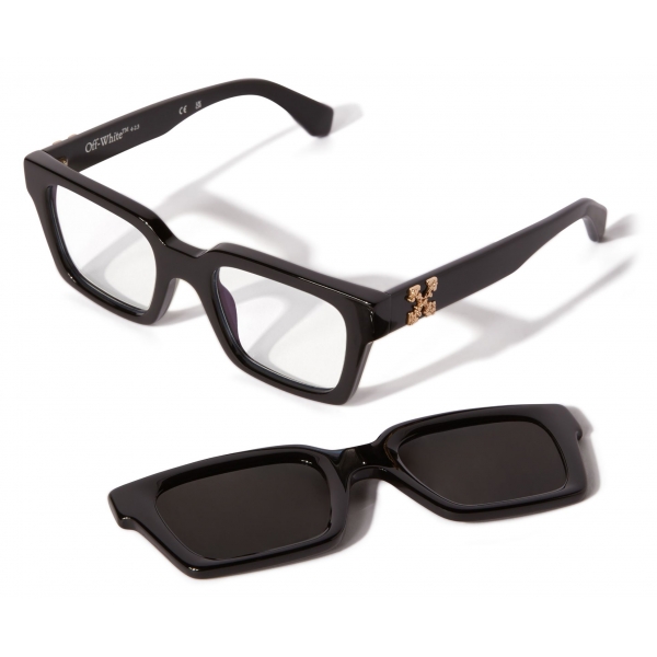 Off-White - Clip-On Sunglasses - Black - Luxury - Off-White Eyewear