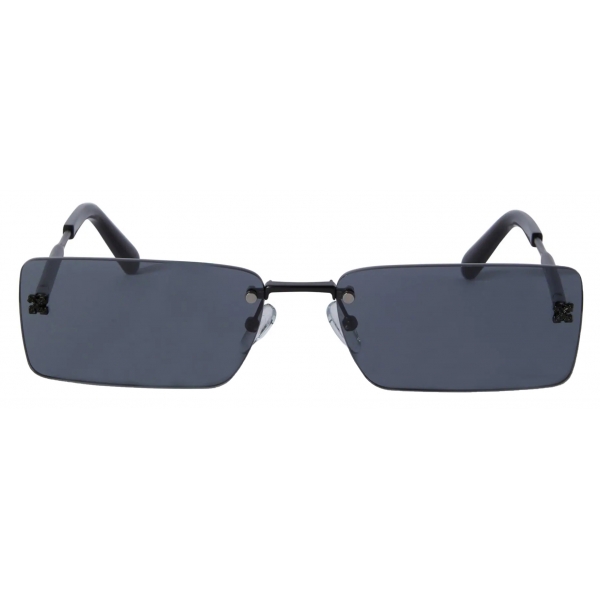 Off-White Arthur Square Frame Sunglasses Black/White SS22 for Men