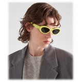 Prada - Prada Symbole - Cat Eye Sunglasses - Citron Slate Gray - Prada Collection - Sunglasses - Prada Eyewear