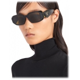 Prada - Prada Symbole - Geometric Sunglasses - Marble Black Yellow Loden - Prada Collection - Sunglasses