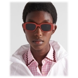 Prada - Prada Symbole - Geometric Sunglasses - Terra Cotta Black Slate Gray - Prada Collection - Sunglasses