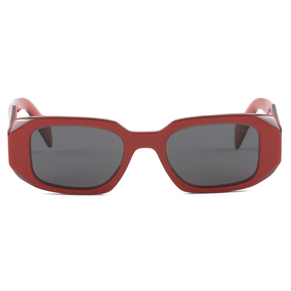 Prada - Prada Symbole - Geometric Sunglasses - Terra Cotta Black Slate Gray - Prada Collection - Sunglasses