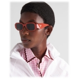 Prada - Prada Symbole - Geometric Sunglasses - Terra Cotta Black Slate Gray - Prada Collection - Sunglasses