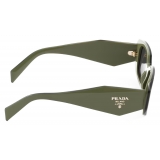 Prada - Prada Symbole - Geometric Sunglasses - Sage Green Black Slate Gray - Prada Collection - Sunglasses