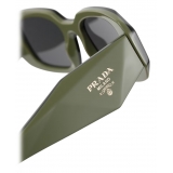 Prada - Prada Symbole - Geometric Sunglasses - Sage Green Black Slate Gray - Prada Collection - Sunglasses