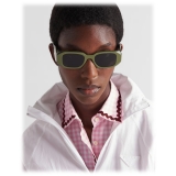 Prada - Prada Symbole - Geometric Sunglasses - Sage Green Black Slate Gray - Prada Collection - Sunglasses