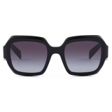 Prada - Prada Symbole - Oversized Sunglasses - Black Gradient Smoke Gray - Prada Collection - Sunglasses