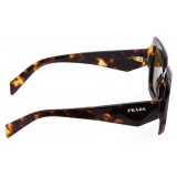 Prada - Prada Symbole - Oversized Sunglasses - Honey Tortoiseshell Loden Green - Prada Collection