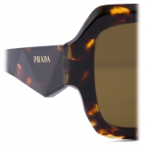 Prada - Prada Symbole - Oversized Sunglasses - Honey Tortoiseshell Loden Green - Prada Collection