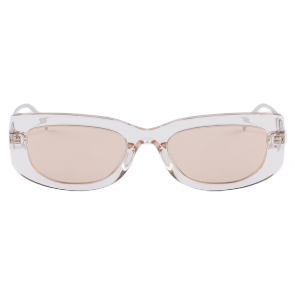 Prada - Prada Symbole - Rectangular Sunglasses - Crystal Beige Hazelnut Brown - Prada Collection - Sunglasses - Prada Eyewear