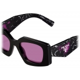 Prada - Prada Symbole - Geometric Sunglasses - Black Fuxia Flash - Prada Collection - Sunglasses - Prada Eyewear