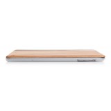 Woodcessories - Ciliegio / Metallo Argento / Pelle / Cover Rigida - iPad Mini 1-3 - Custodia Flip - Eco Guard Metallo e Legno