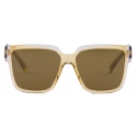 Prada - Prada Eyewear - Rectangular Sunglasses - Ochre Crystal Gray Loden - Prada Collection