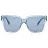 Prada - Prada Eyewear - Rectangular Sunglasses - Peacock Blue Crystal Sky Blue - Prada Collection