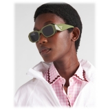 Prada - Prada Eyewear - Rectangular Sunglasses - Peacock Blue Crystal Sky Blue - Prada Collection