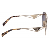 Prada - Prada Symbole - Aviator Sunglasses - Pale Gold Gradient Smoke Gray - Prada Collection