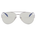 Prada - Prada Symbole - Aviator Sunglasses - Silver Blue - Prada Collection - Sunglasses - Prada Eyewear