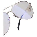 Prada - Prada Symbole - Aviator Sunglasses - Silver Blue - Prada Collection - Sunglasses - Prada Eyewear