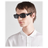 Prada - Prada Symbole - Rectangular Sunglasses - Black Slate Gray - Prada Collection