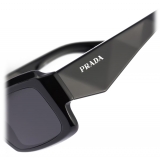 Prada - Prada Symbole - Rectangular Sunglasses - Black Slate Gray - Prada Collection