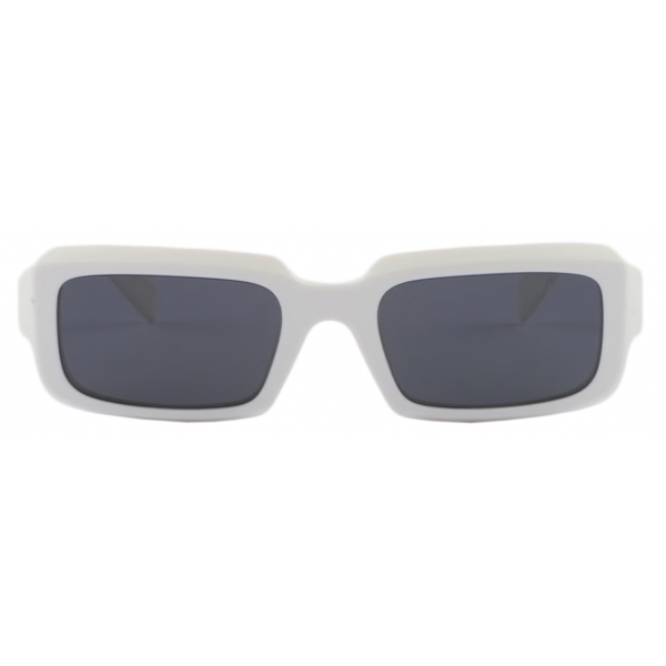 Prada - Prada Symbole - Rectangular Sunglasses - Chalk White Slate Gray - Prada Collection