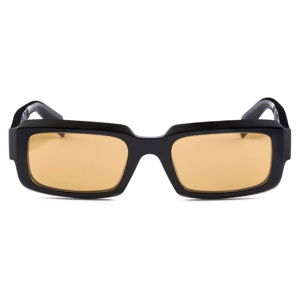 Prada - Prada Symbole - Rectangular Sunglasses - Black Ochre - Prada Collection