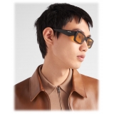 Prada - Prada Symbole - Rectangular Sunglasses - Black Ochre - Prada Collection