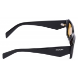 Prada - Prada Symbole - Rectangular Sunglasses - Black Ochre - Prada Collection